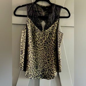Silk and lace dress sleeveless shirt